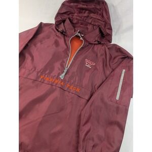 Virginia Tech Hokies University Windbreaker L Anoraks Jacket Zip NCAA Warm Up